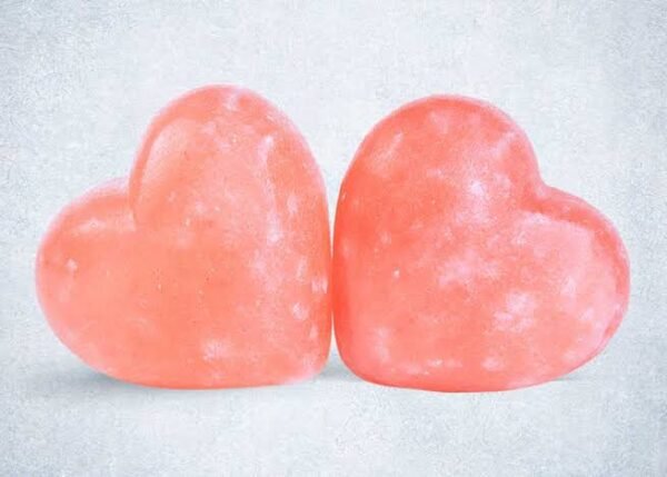 Pink salt body massager hearts
